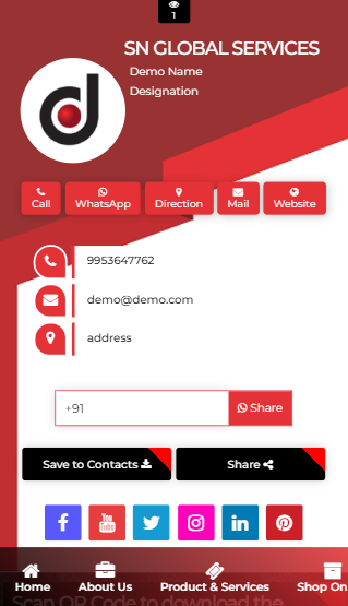 low cost visiting card